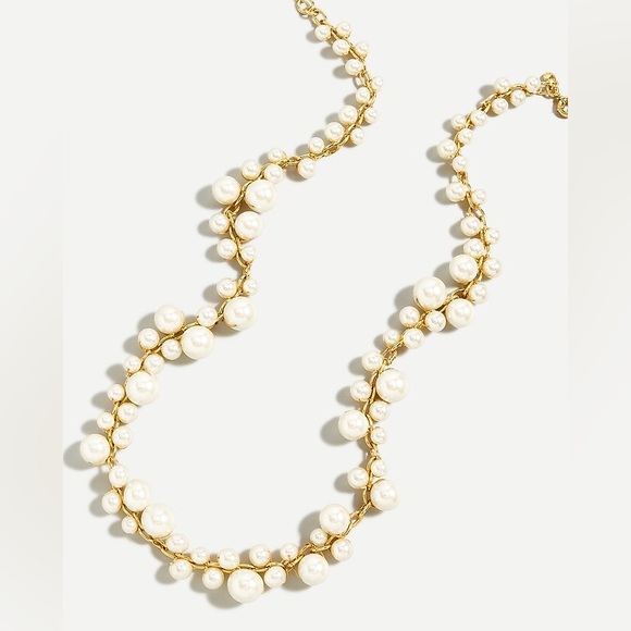 J. Crew Mixed-pearl chain necklace